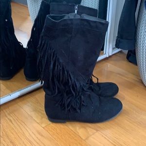 Gently used Michael Kors fringe boots